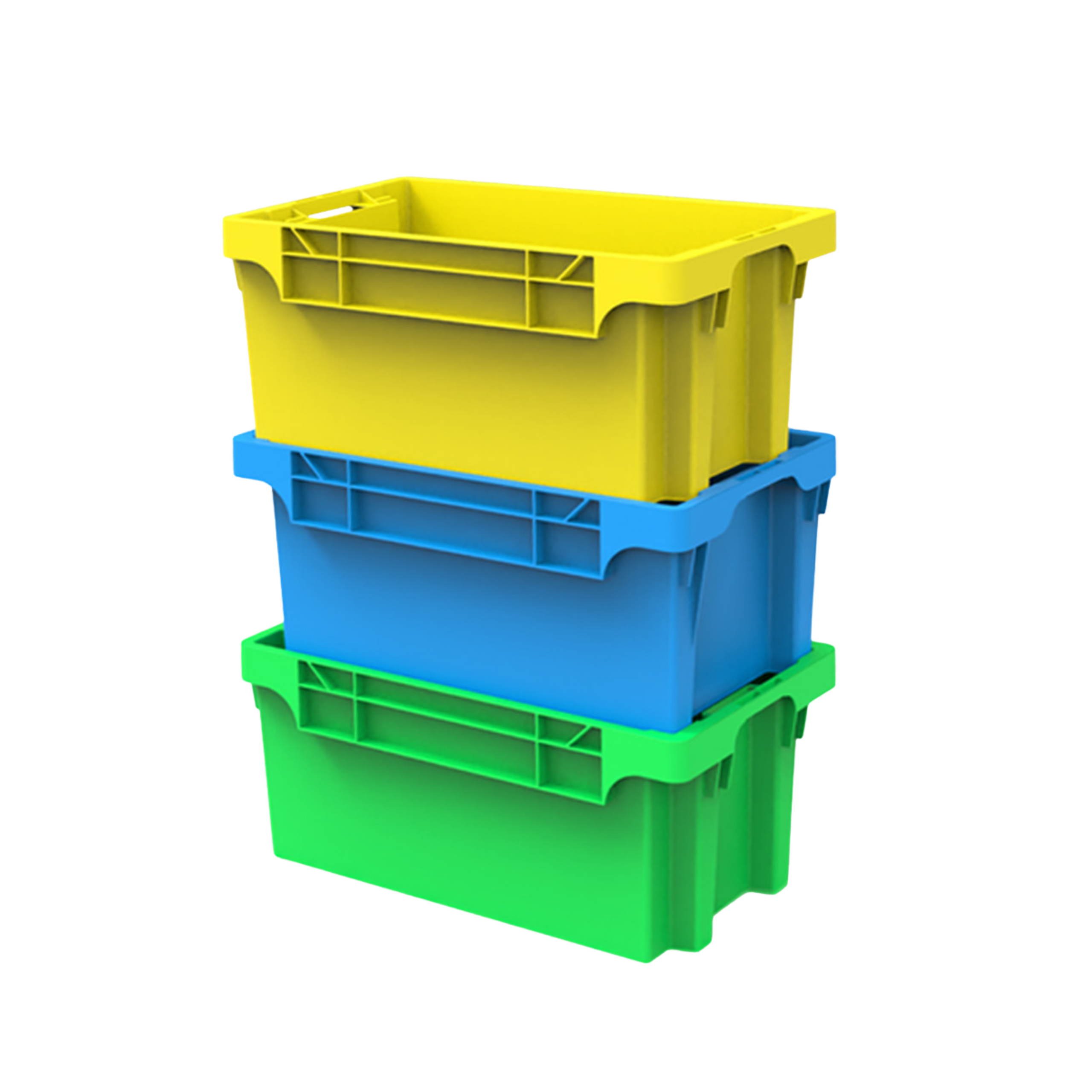 Closed Plastic Crate 630x380x297mm UAE | NextBridge - Image 2