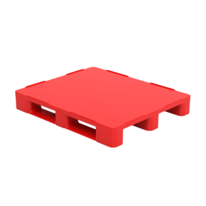 3 Runner Medium Duty Plastic Pallet Solid Top UAE
