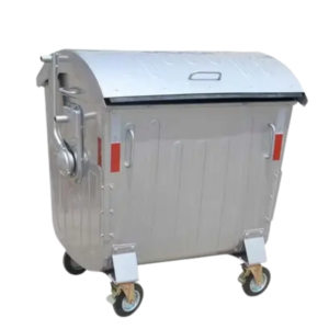 1.1 CBM Metal Waste Bin with Dome Lid UAE