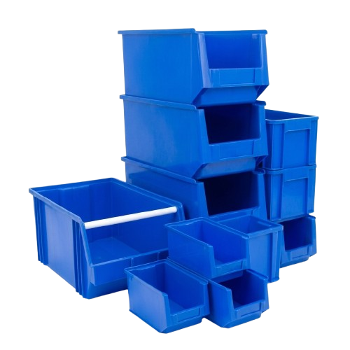 SB Series Storage Bins — Stackable, 6 Sizes