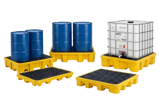 Spill Pallets in the UAE — Secondary Containment for Drums & IBC Totes
