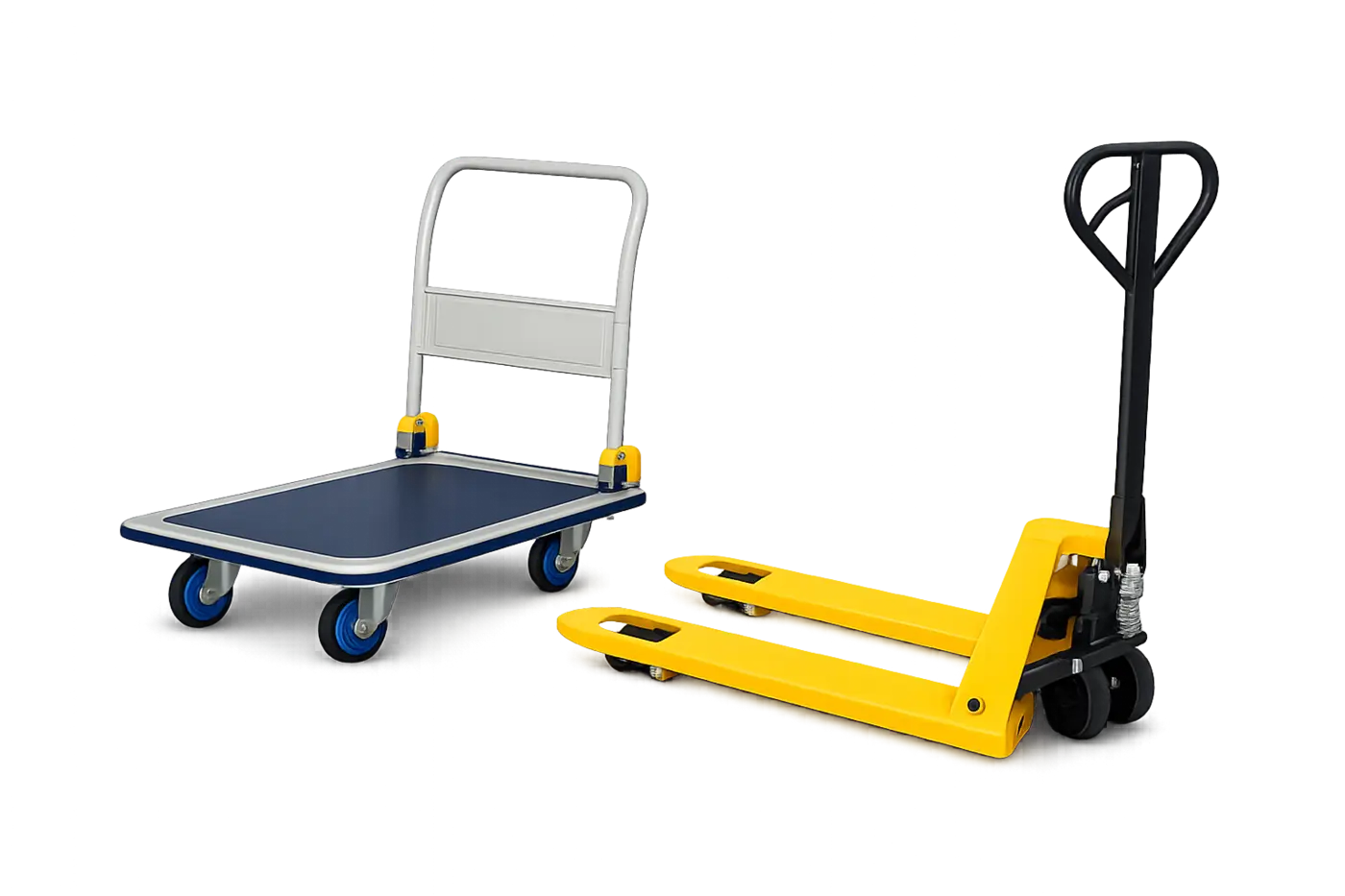 NextBridge platform trolley and hand pallet truck