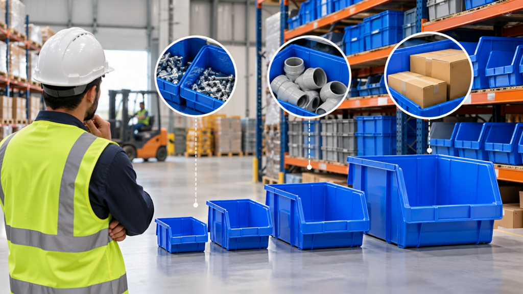 **How to Choose the Right Plastic Storage Bin Size for Your Warehouse - NextBridge UAE**