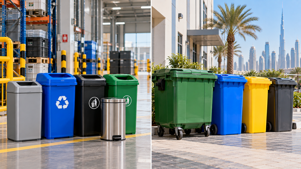 **Indoor vs Outdoor Waste Bins: What UAE Facilities Need - NextBridge UAE**