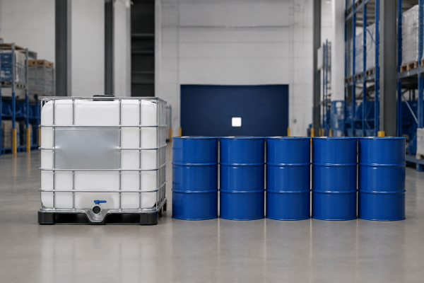 IBC Tank vs Five Drums